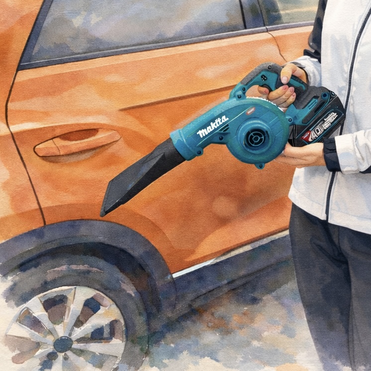 洗車でマキタのブロワーを使ってみた結果 UB002G