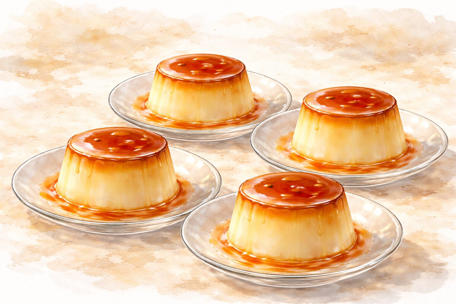 プリンのイラスト