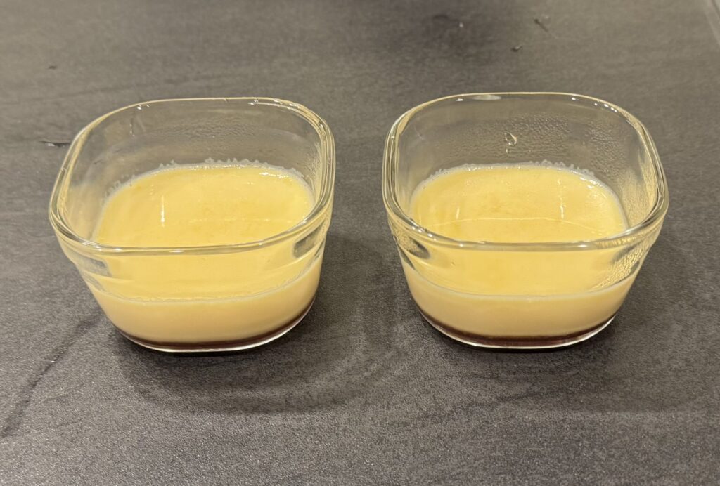 ヘルシオを使って作成したプリン